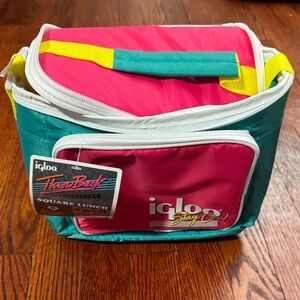 Igloo Retro Colorblock Lunch Cooler - Pink, Teal & Yellow